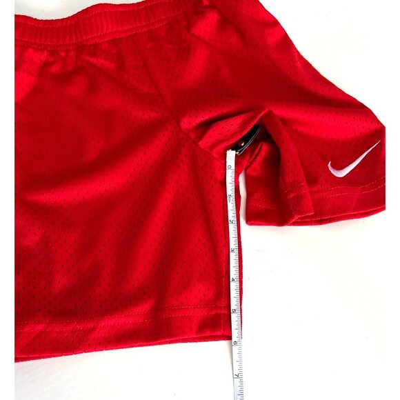 Nike Boys Red Dri-FIT Mesh Athletic Shorts Size 6 - Picture 4 of 6